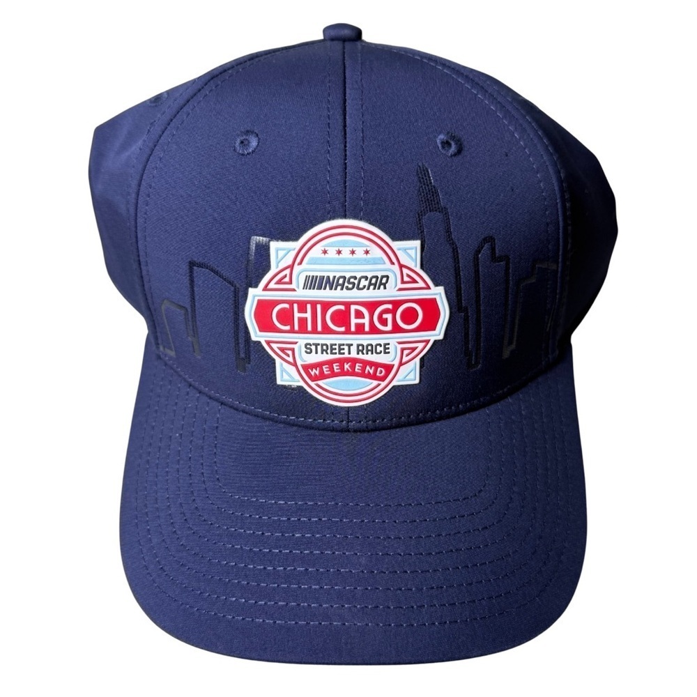 Nascar Chicago Street Race Weekend Baseball Cap Hat Navy Limited Edition